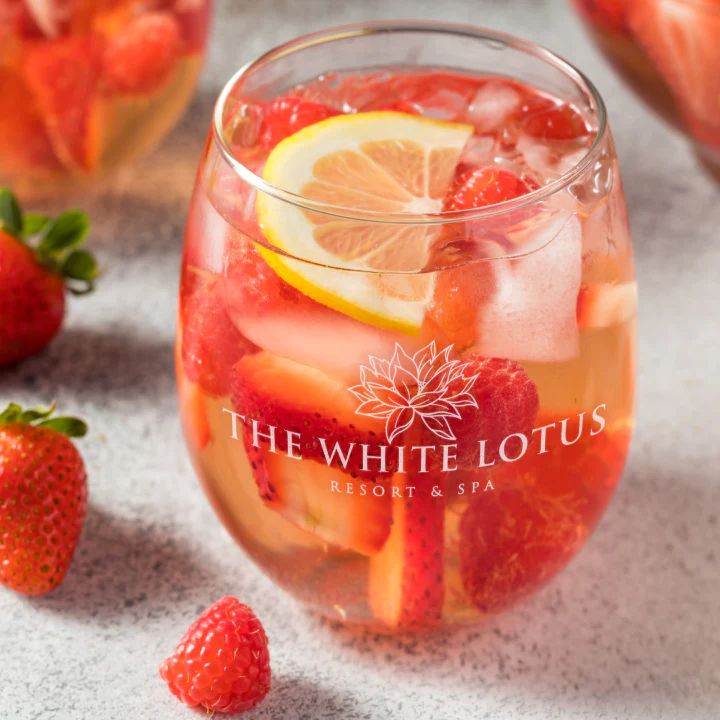 The White Lotus Resort & Spa Wine Glass