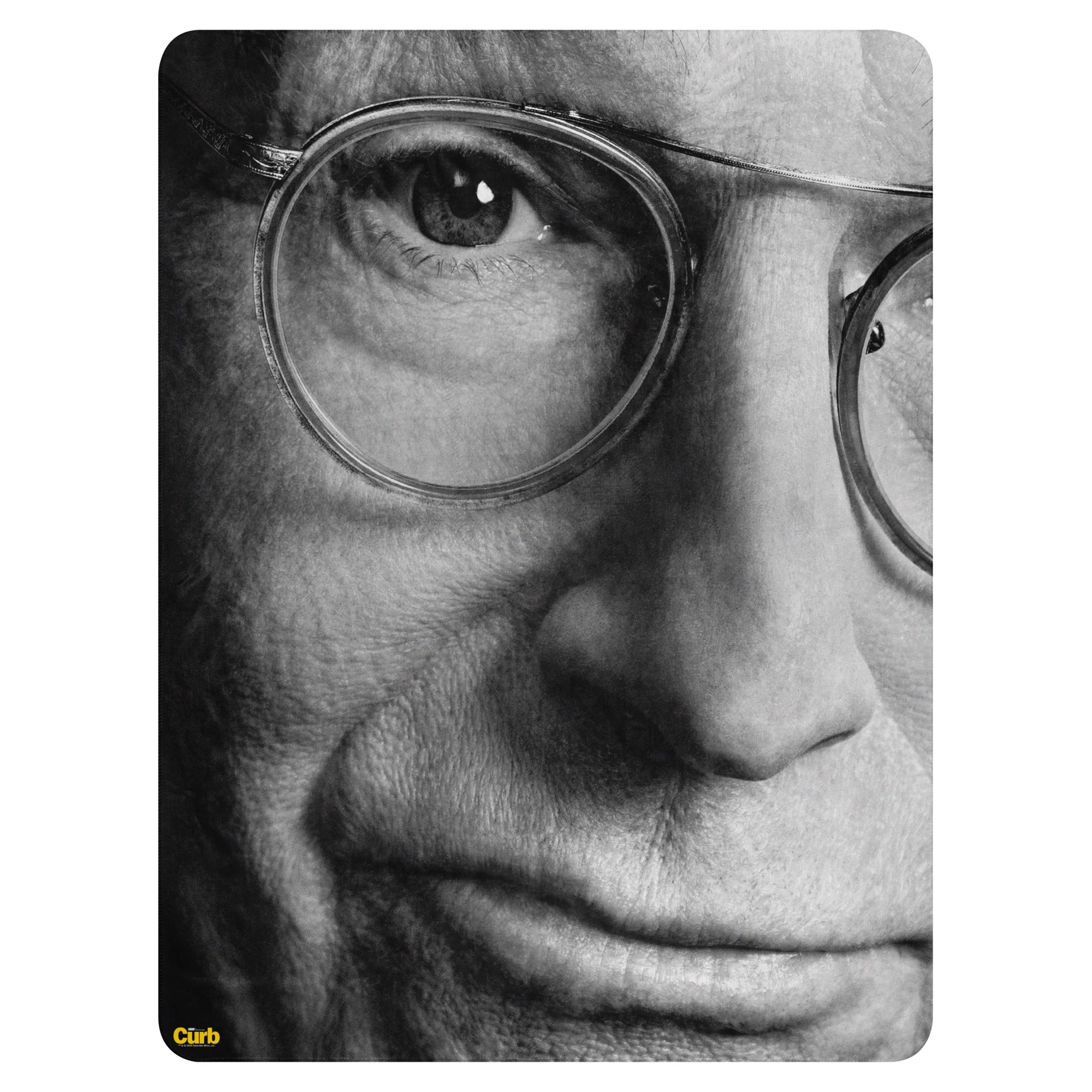 Curb Your Enthusiasm Larry's Face Sherpa Blanket