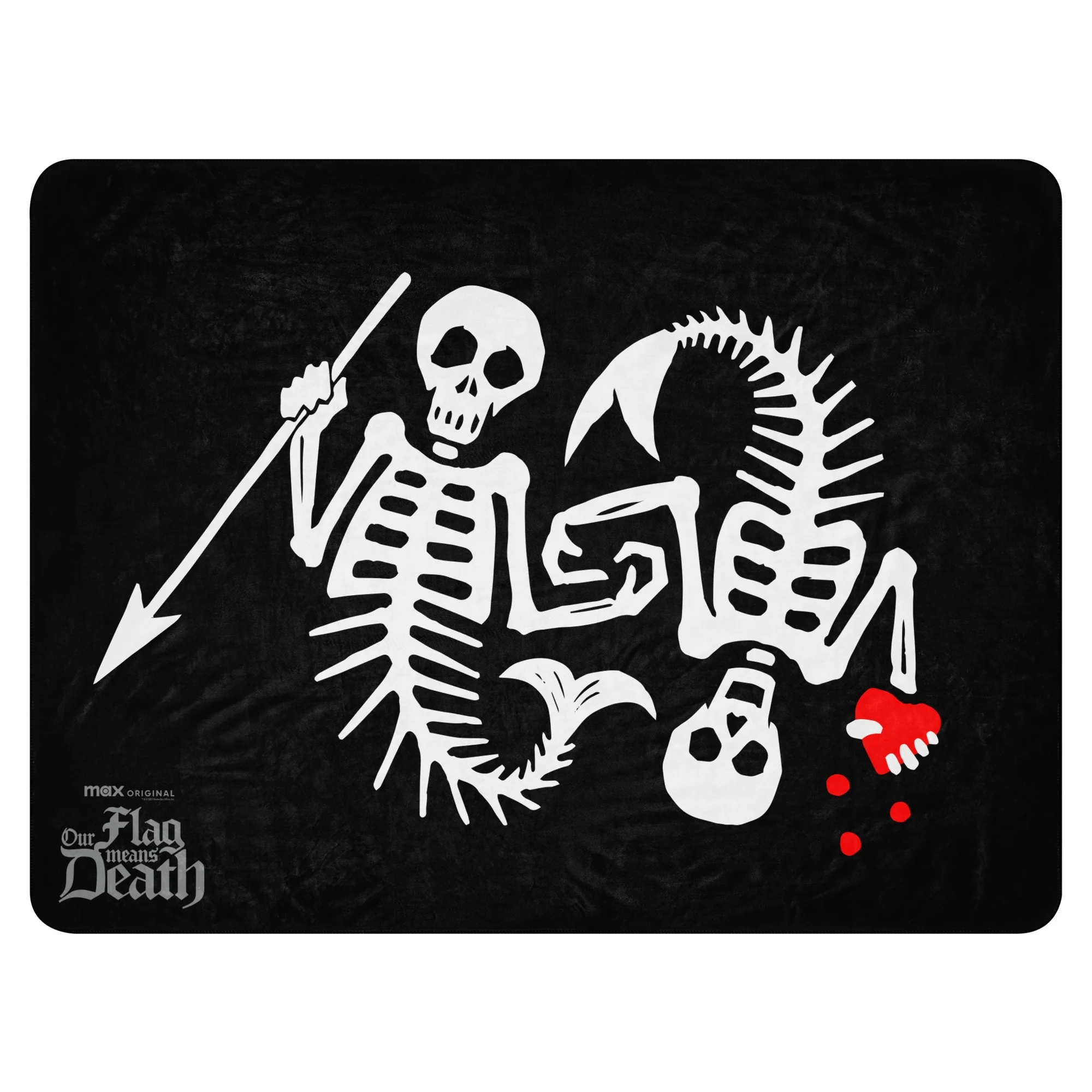 Our Flag Means Death Ship Flag Sherpa Blanket