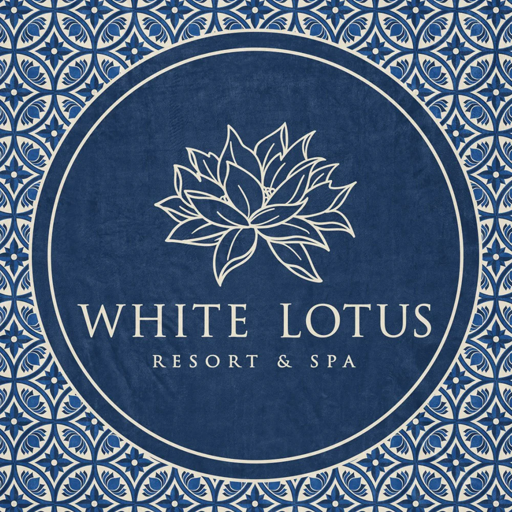 The White Lotus Sherpa Blanket
