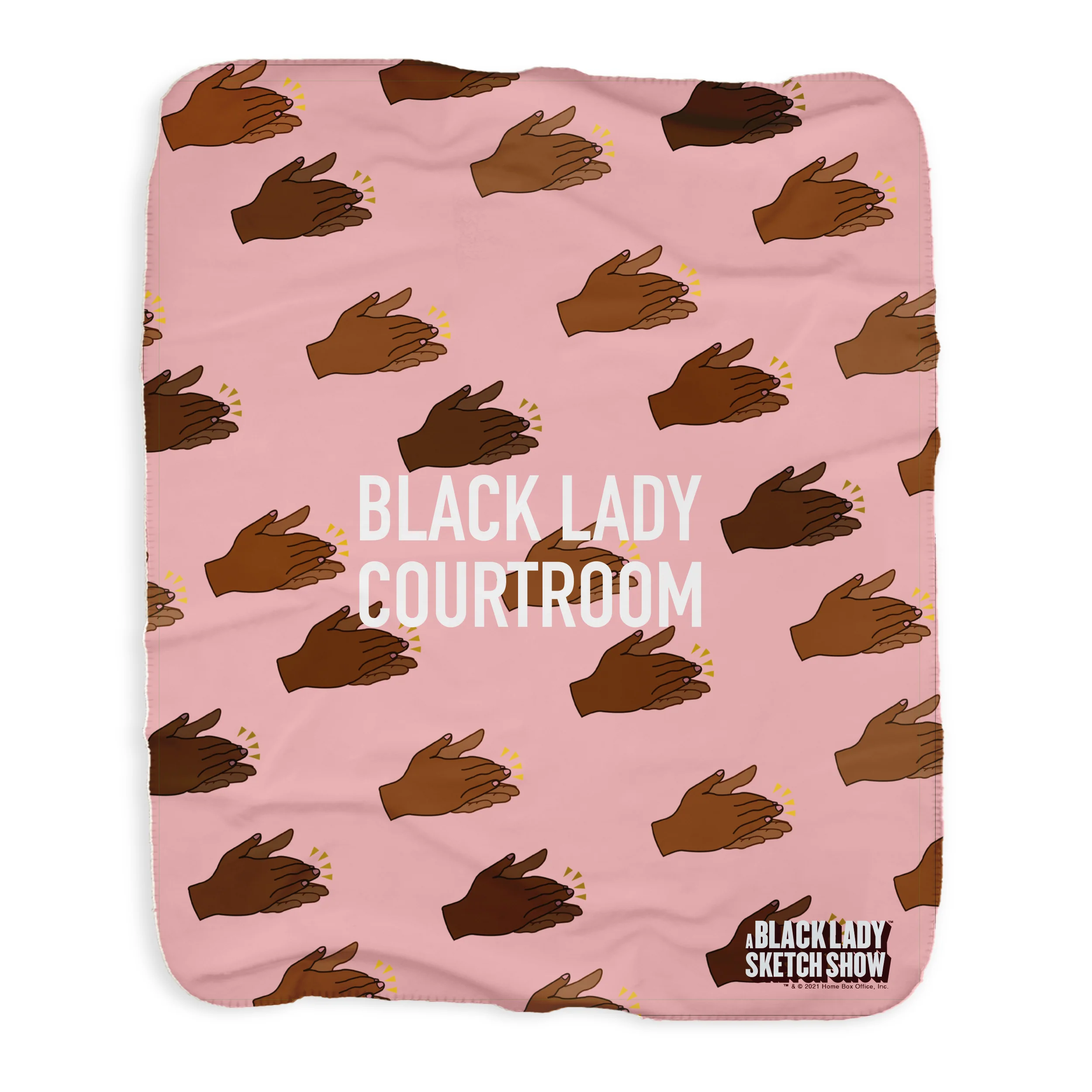 A Black Lady Sketch Show Black Lady Courtroom Sherpa Blanket