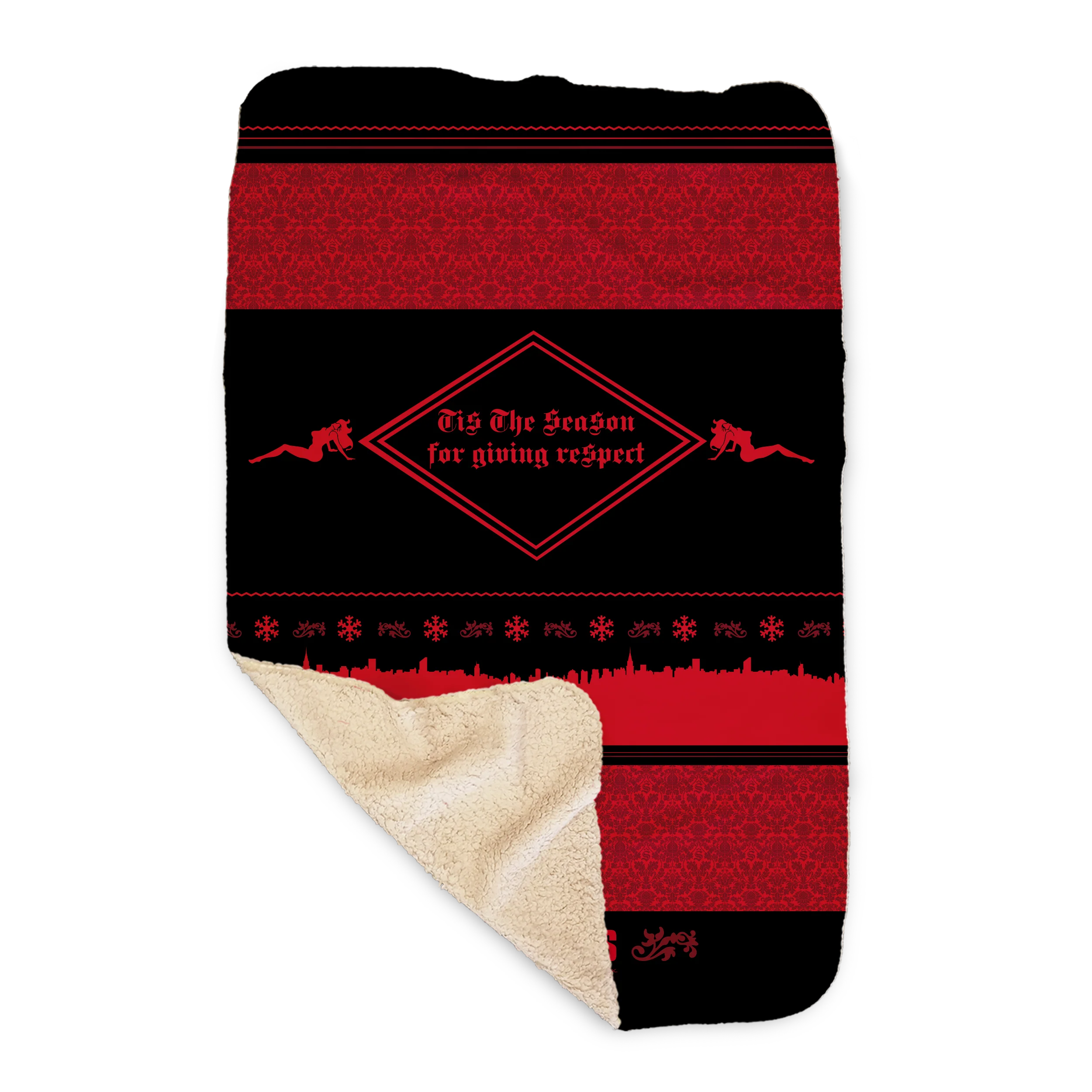 The Sopranos Tis The Season Holiday Sherpa Blanket