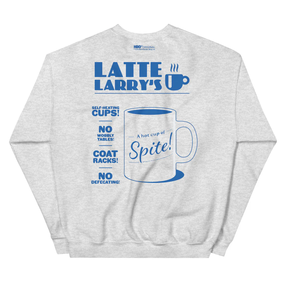 Curb Your Enthusiasm Latte Larry's Embroidered Crewneck Sweatshirt