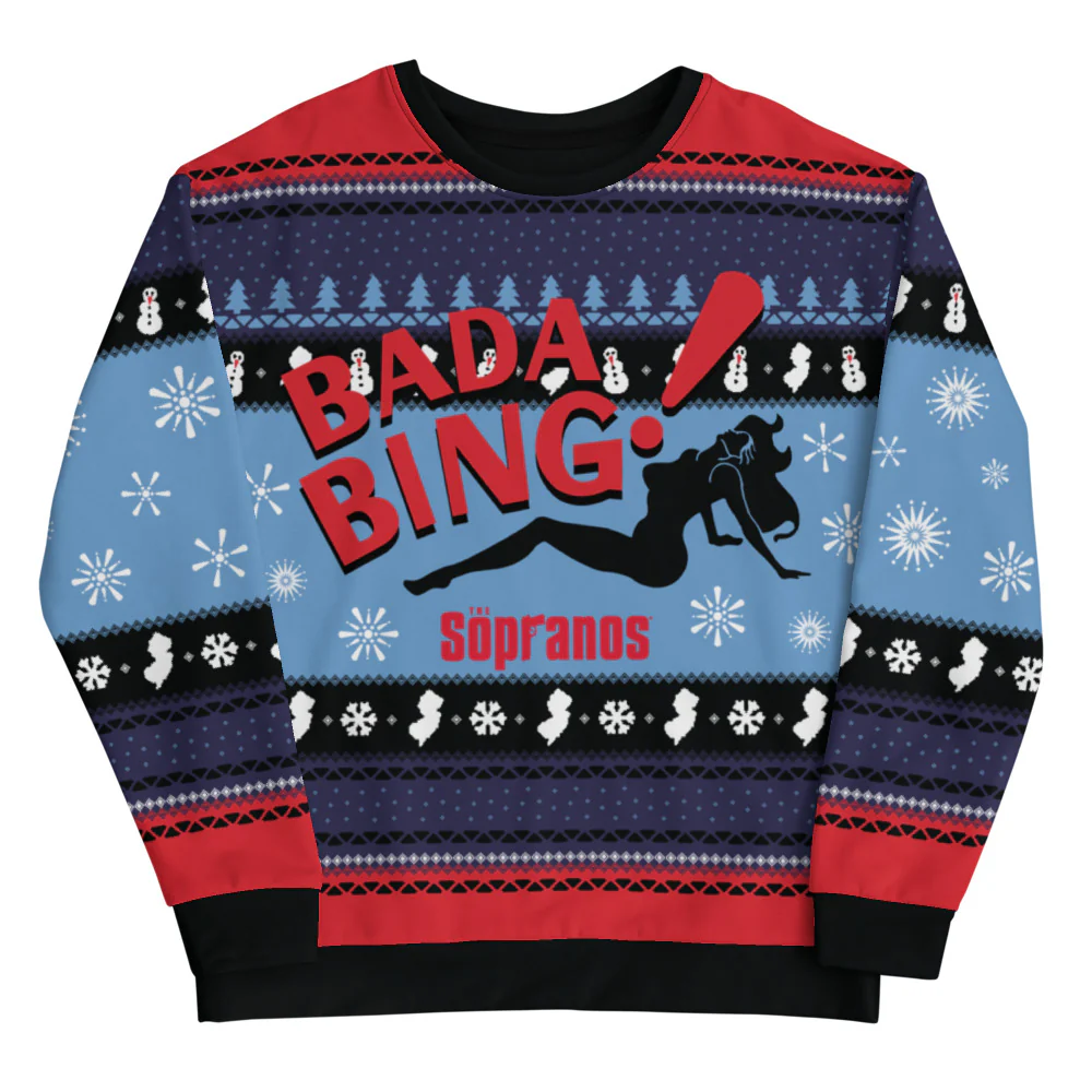 The Sopranos Bada Bing! Holiday Crewneck Sweatshirt