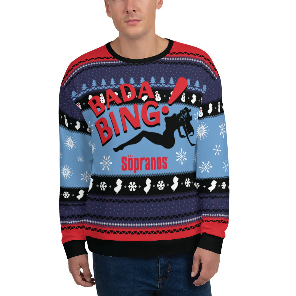 The Sopranos Bada Bing! Holiday Crewneck Sweatshirt