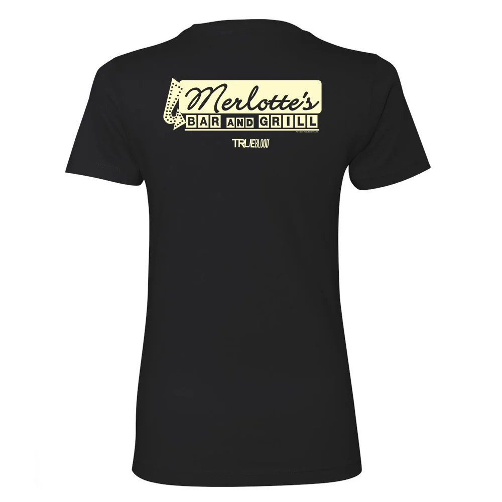 True Blood Merlotte's Women's Short Sleeve T-Shirt 5 True Blood Merlotte's Women's Short Sleeve T-Shirt