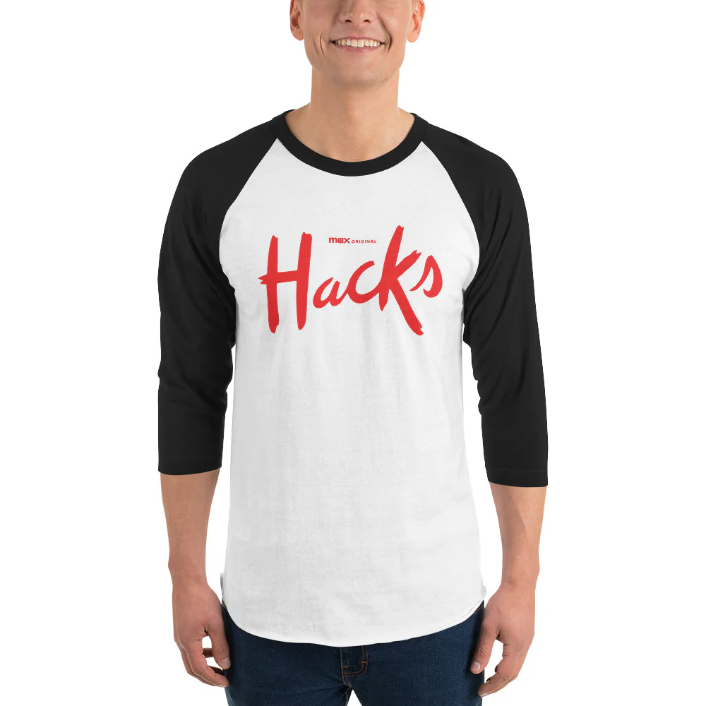 Hacks Logo Unisex 3/4 Sleeve Raglan Shirt
