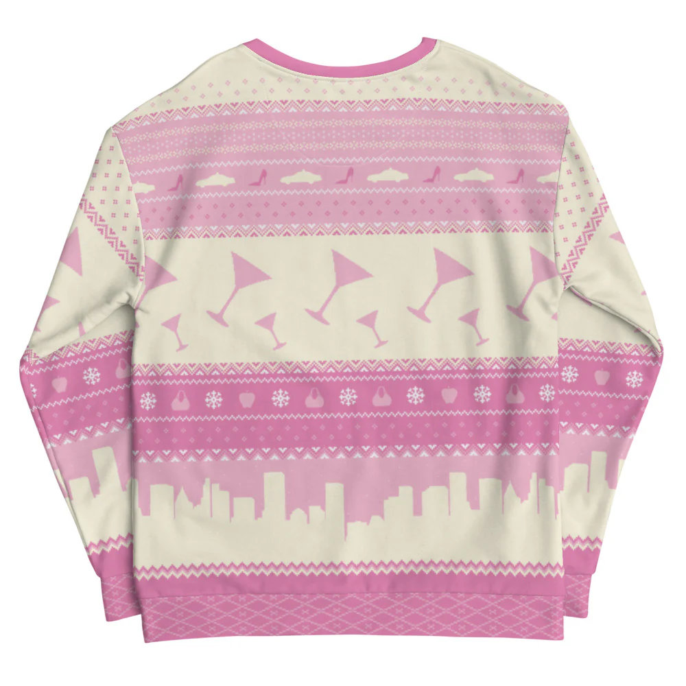 Sex and the City Martini Holiday Crewneck Sweatshirt