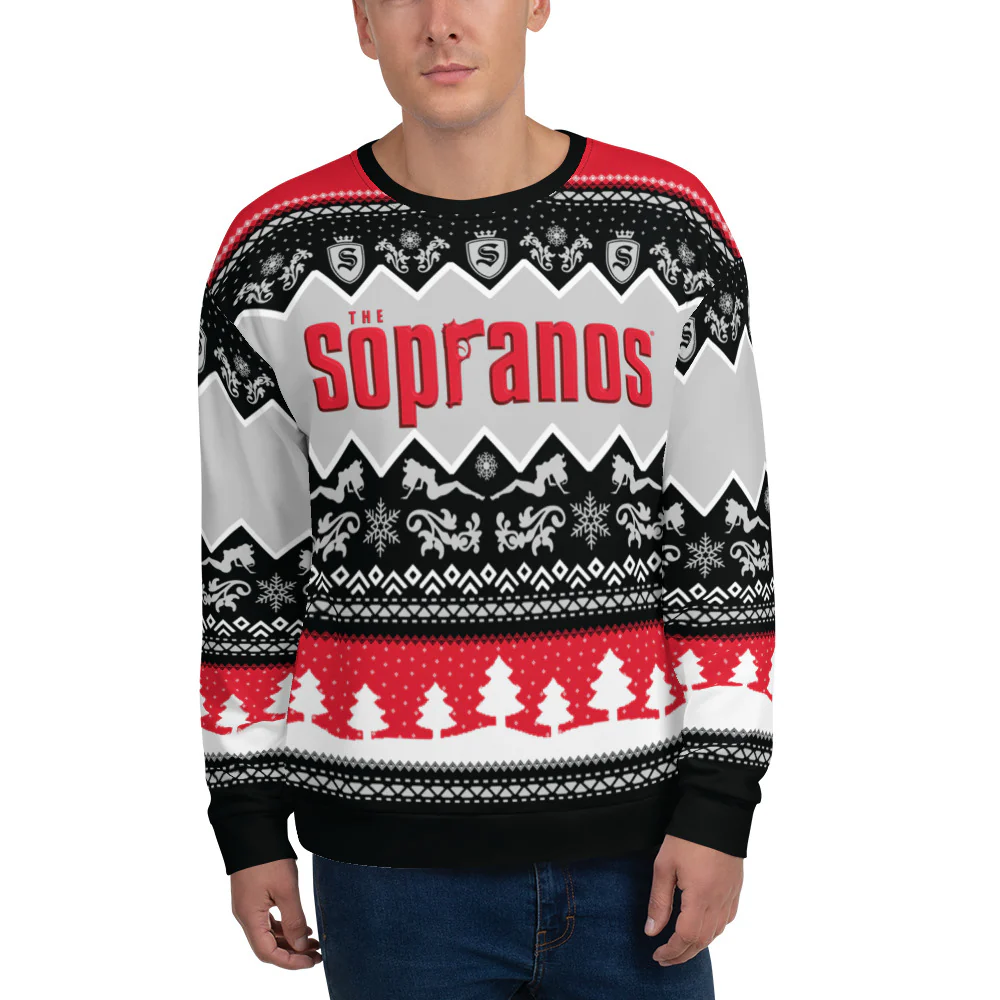 The Sopranos Logo Holiday Crewneck Sweatshirt
