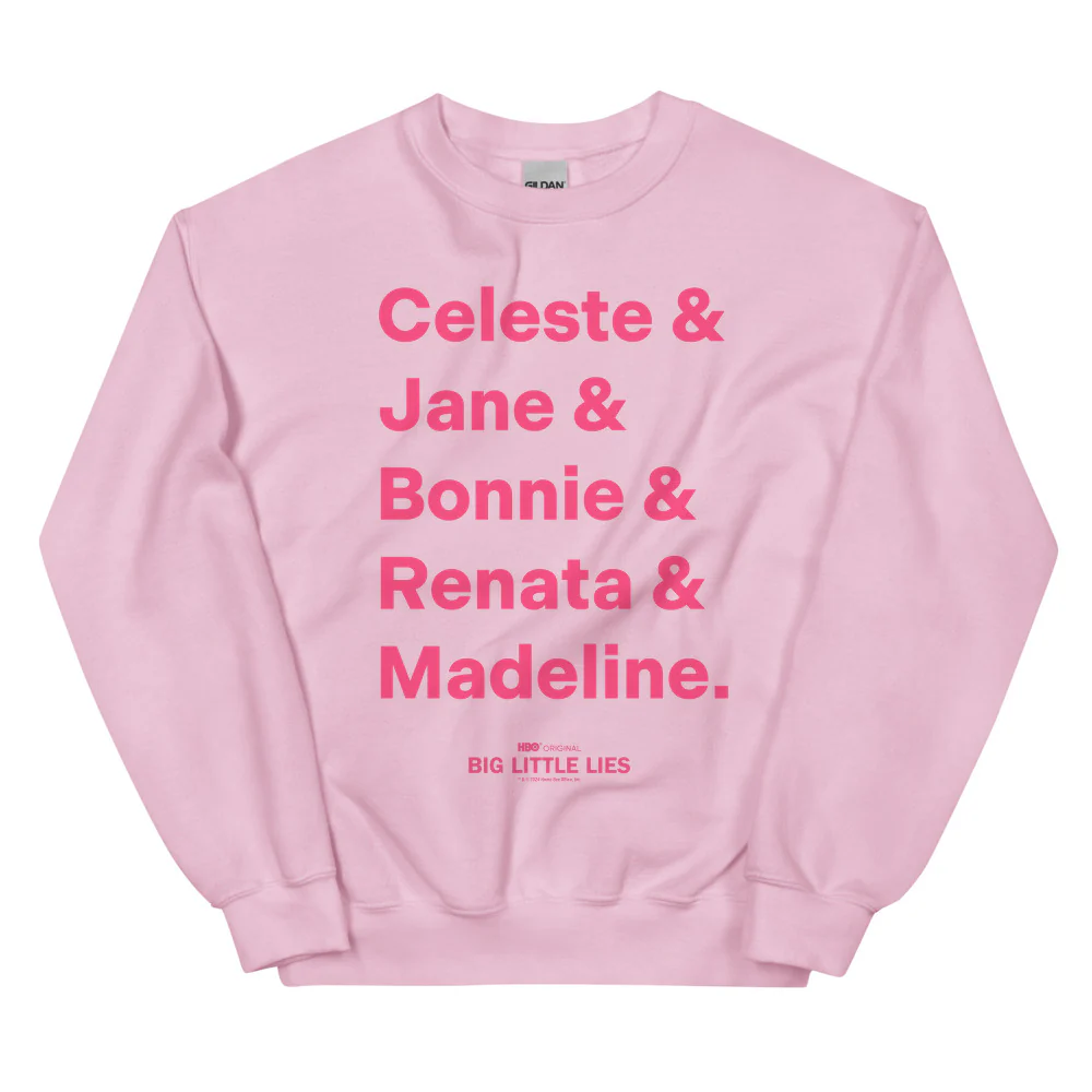 Big Little Lies Names Crewneck Sweatshirt