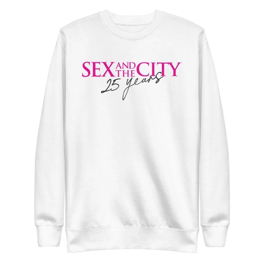 Sex and The City 25th Anniversary Logo Adult Sweatshirt