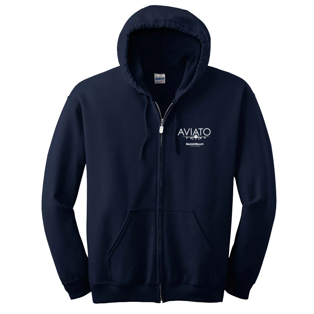 Silicon Valley Aviato Fleece Zip-Up Hooded Sweatshirt