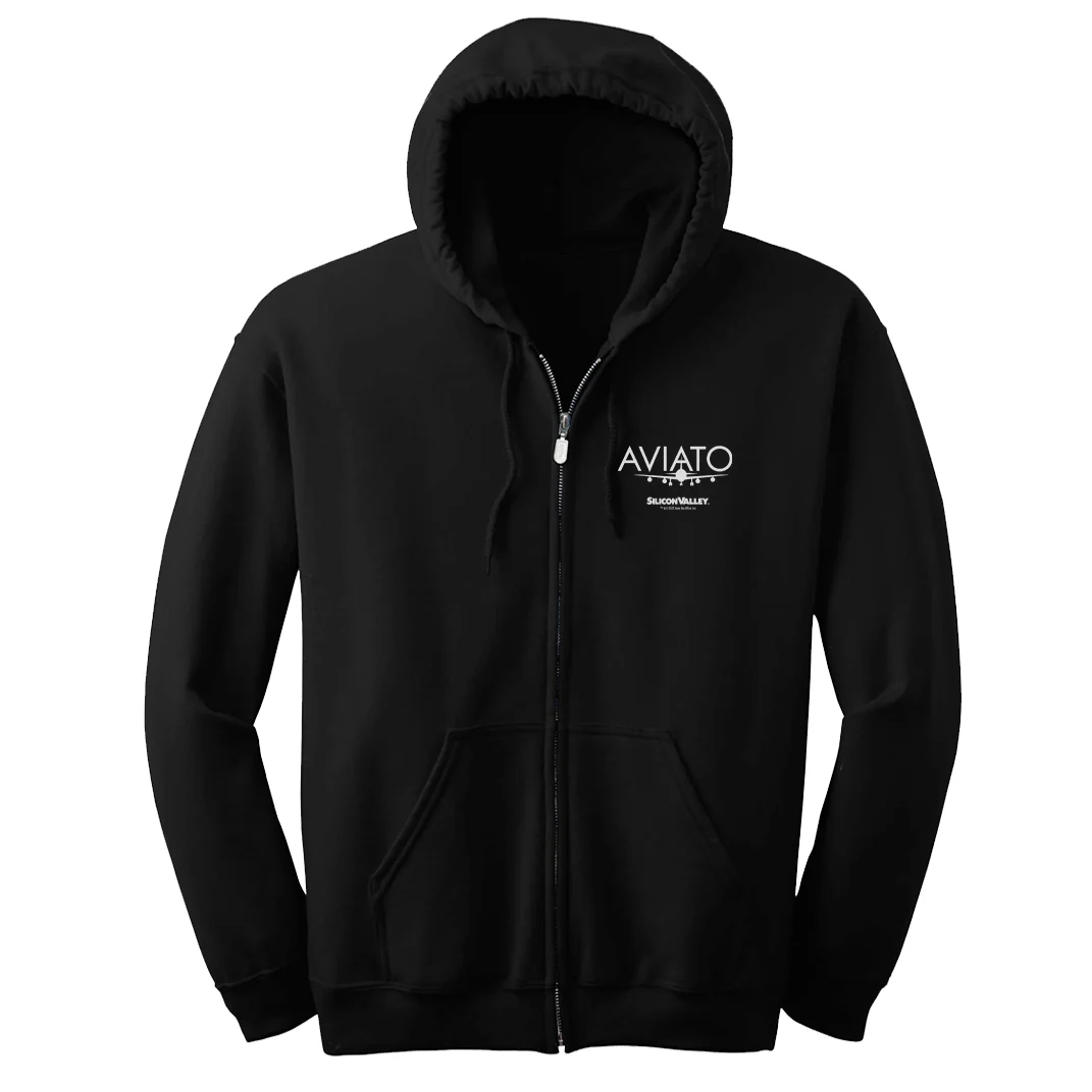 Silicon Valley Aviato Fleece Zip-Up Hooded Sweatshirt