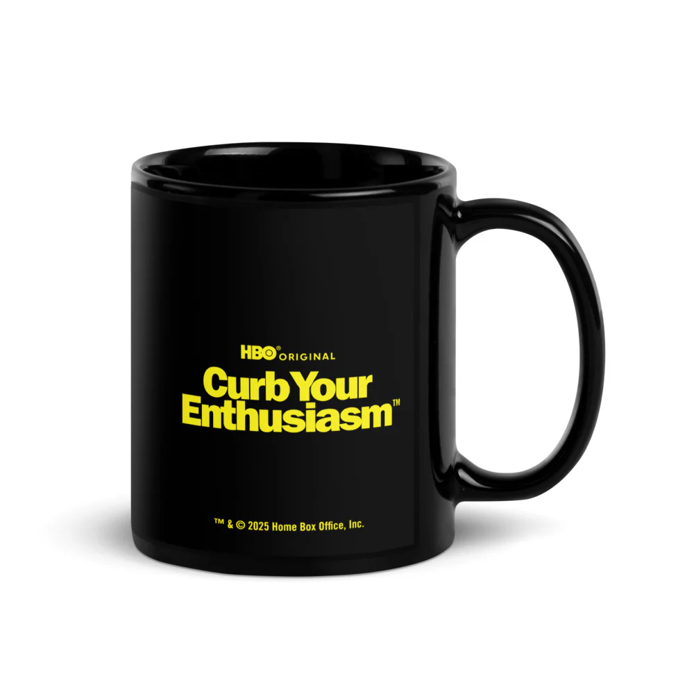 Curb Your Enthusiasm 25th Anniversary Black Mug