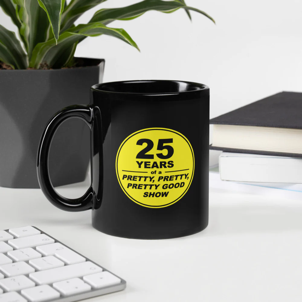 Curb Your Enthusiasm 25th Anniversary Black Mug