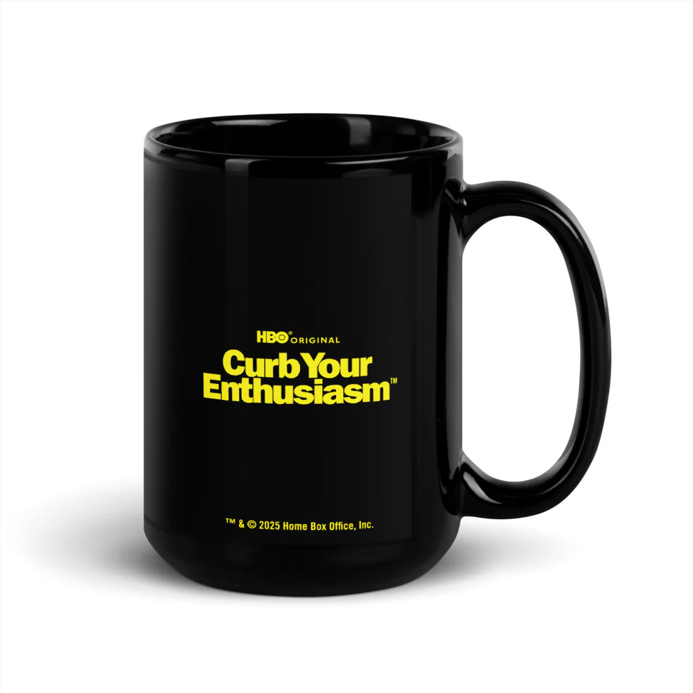 Curb Your Enthusiasm 25th Anniversary Black Mug 5 Curb Your Enthusiasm 25th Anniversary Black Mug