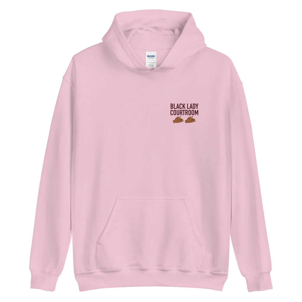 A Black Lady Sketch Show Black Lady Courtroom Fleece Hooded Sweatshirt