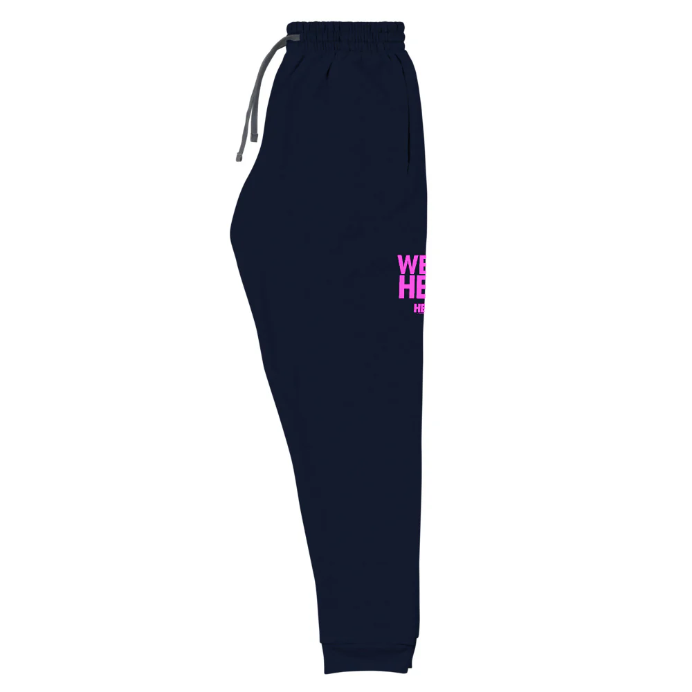 We're Here Logo Adult Fleece Joggers 4 We're Here Logo Adult Fleece Joggers