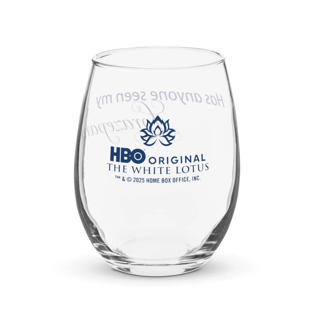The White Lotus Stemless Wine Glass Has Anyone Seen My Lorazepam?