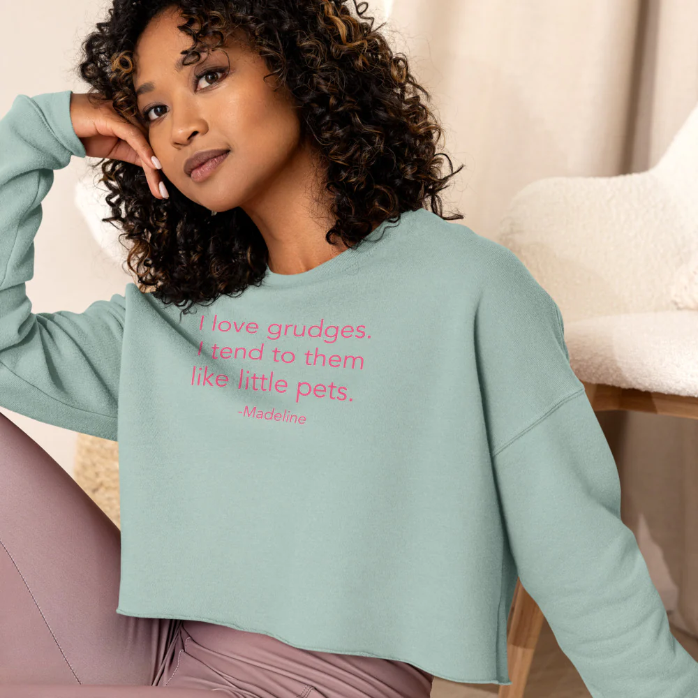 Big Little Lies I Love Grudges Women's Crop Sweatshirt 3 Big Little Lies I Love Grudges Women's Crop Sweatshirt