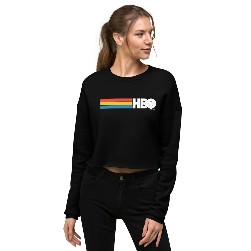 HBO Iconic Logo Women's Fleece Crop Sweatshirt 3 HBO Iconic Logo Women's Fleece Crop Sweatshirt