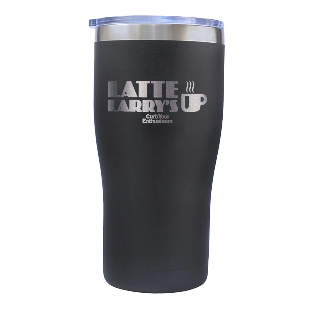 Curb Your Enthusiasm Latte Larry's Laser Engraved Tumbler