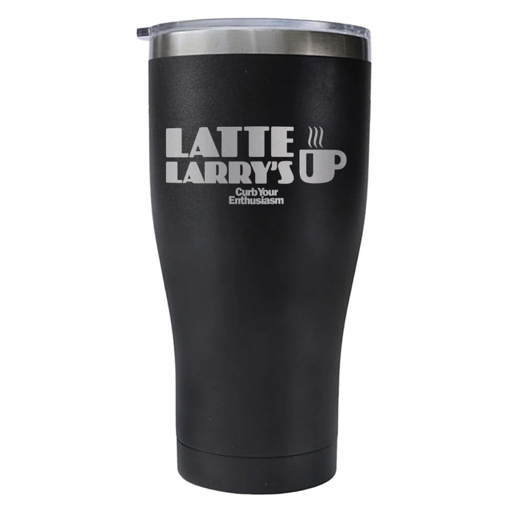 Curb Your Enthusiasm Latte Larry's Laser Engraved Tumbler