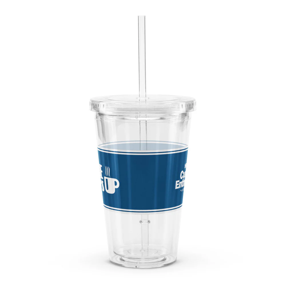 Curb Your Enthusiasm Latte Larry's Clear Tumbler