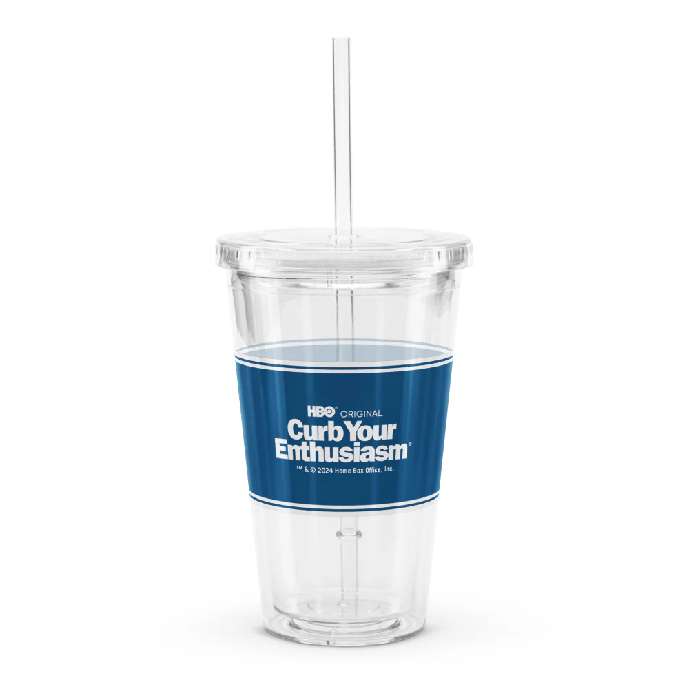 Curb Your Enthusiasm Latte Larry's Clear Tumbler