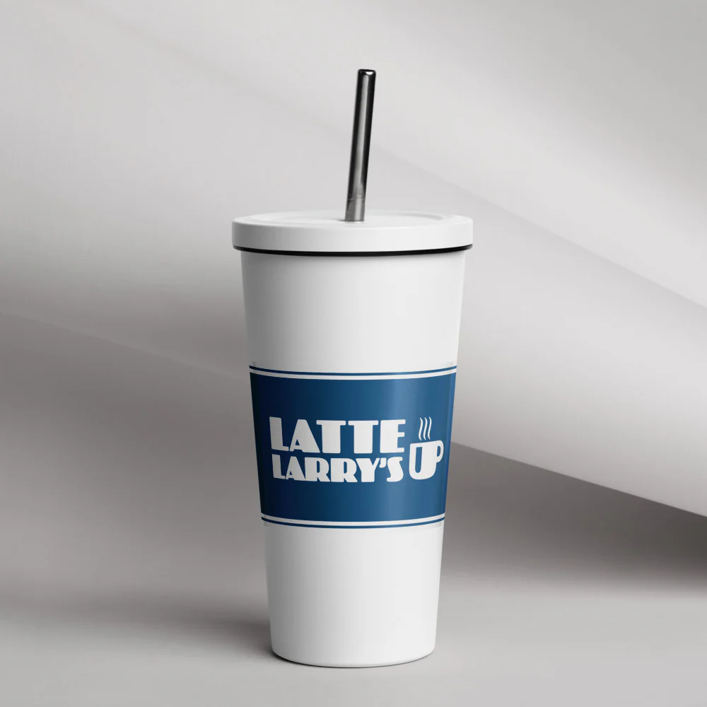 Curb Your Enthusiasm Latte Larry's Tumbler 8 Curb Your Enthusiasm Latte Larry's Tumbler