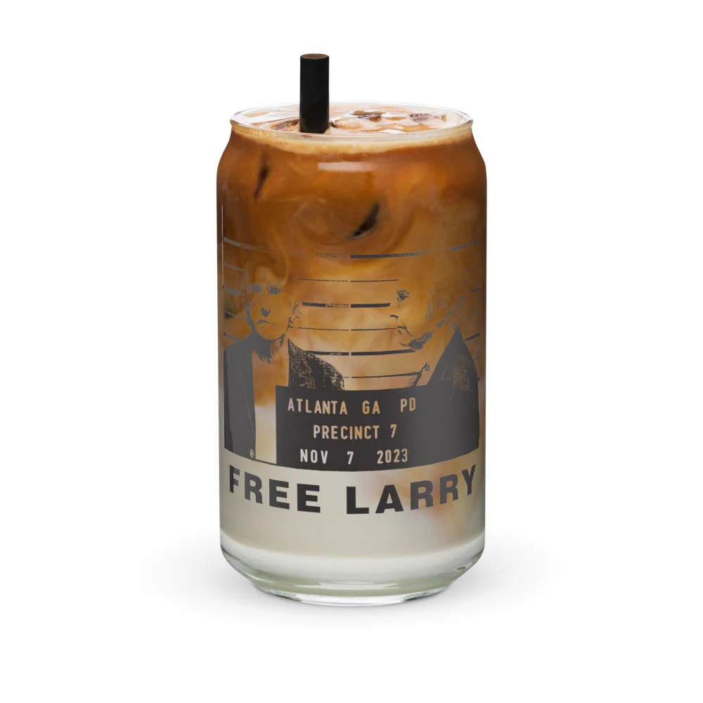 Curb Your Enthusiasm Free Larry 16 oz. Can Shaped Glass