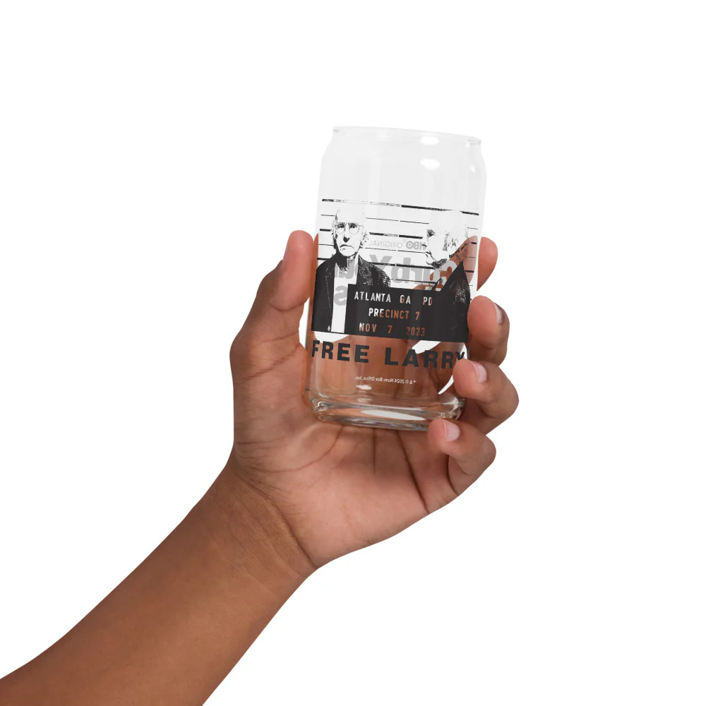 Curb Your Enthusiasm Free Larry 16 oz. Can Shaped Glass