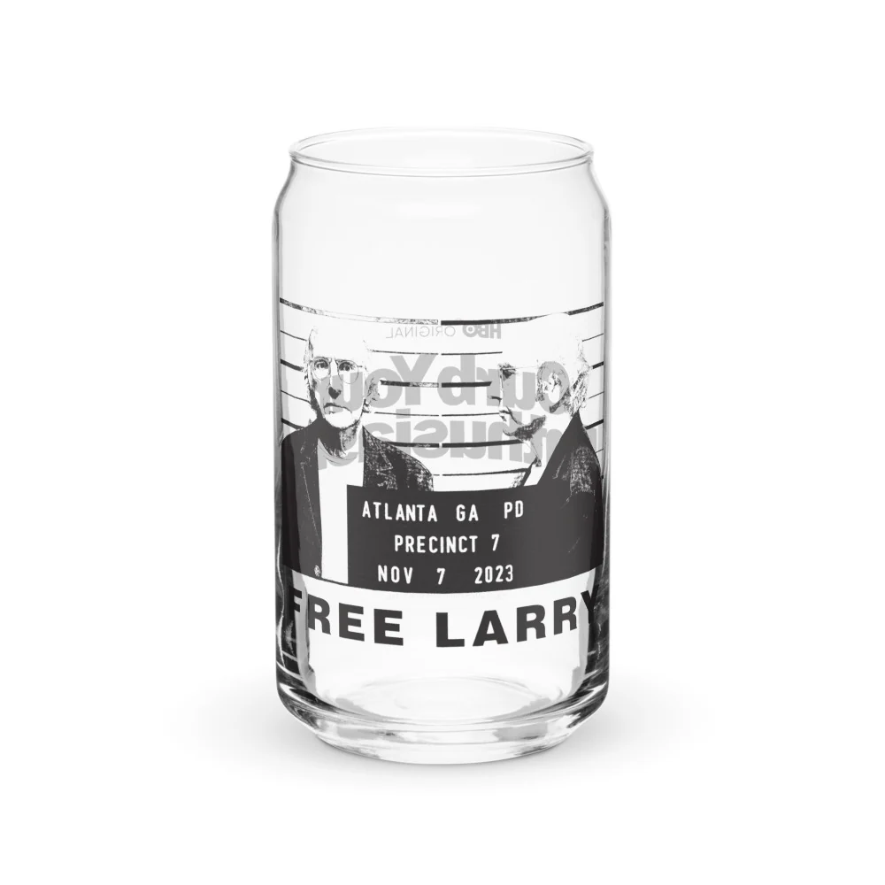 Curb Your Enthusiasm Free Larry 16 oz. Can Shaped Glass