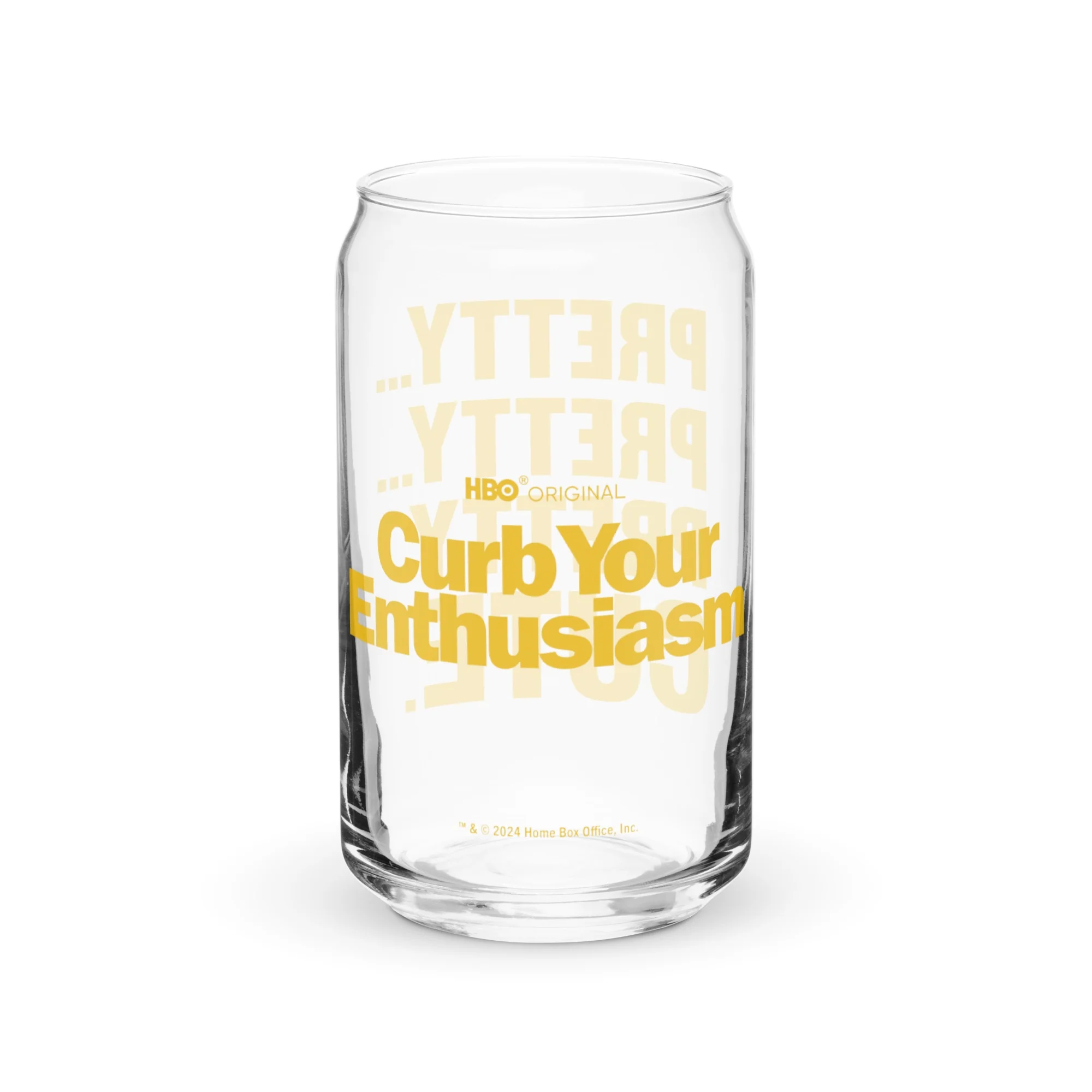 Curb Your Enthusiasm Pretty, Pretty, Pretty Cute Can Shaped Glass