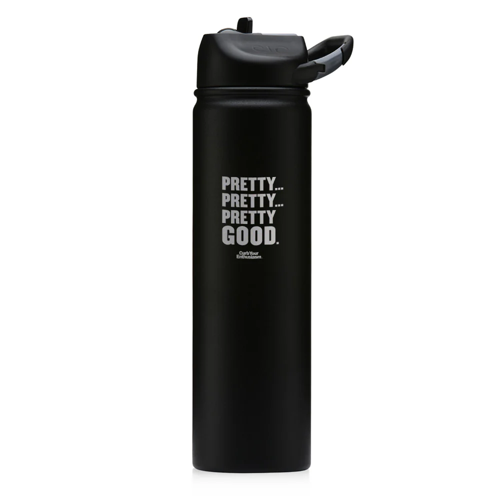 Curb Your Enthusiasm Pretty Good Laser Engraved Water Bottle