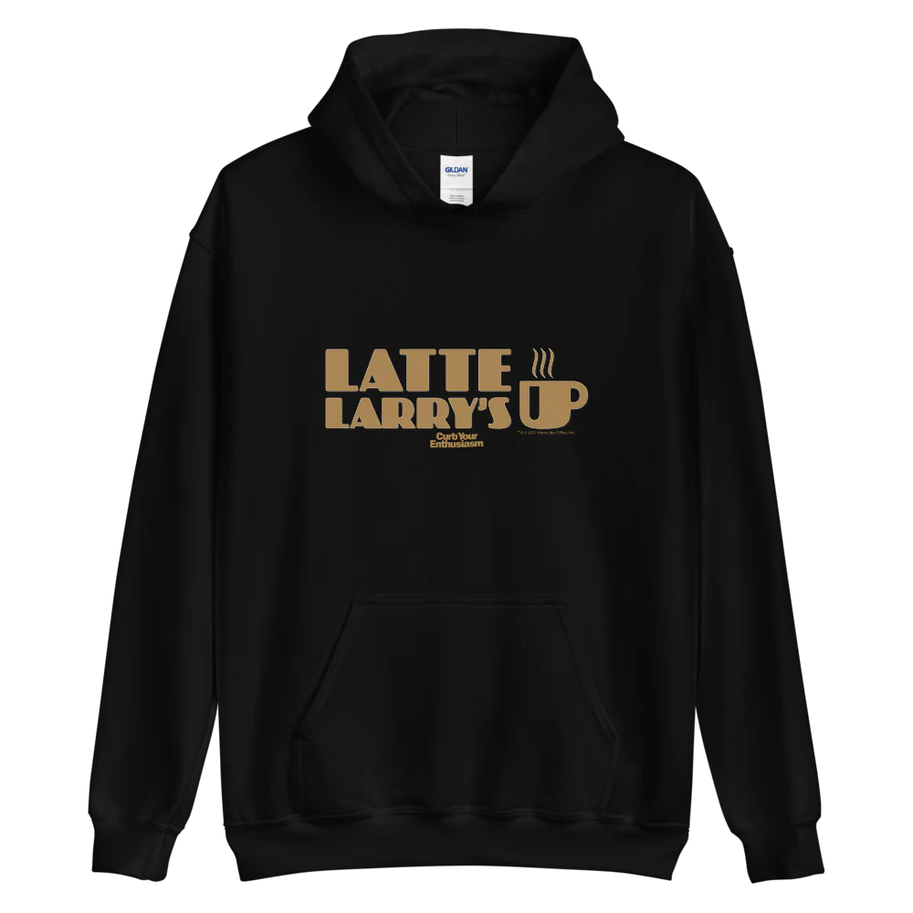 Curb Your Enthusiasm Latte Larry's Gold Logo Hoodie