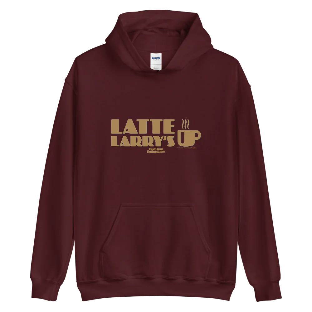 Curb Your Enthusiasm Latte Larry's Gold Logo Hoodie