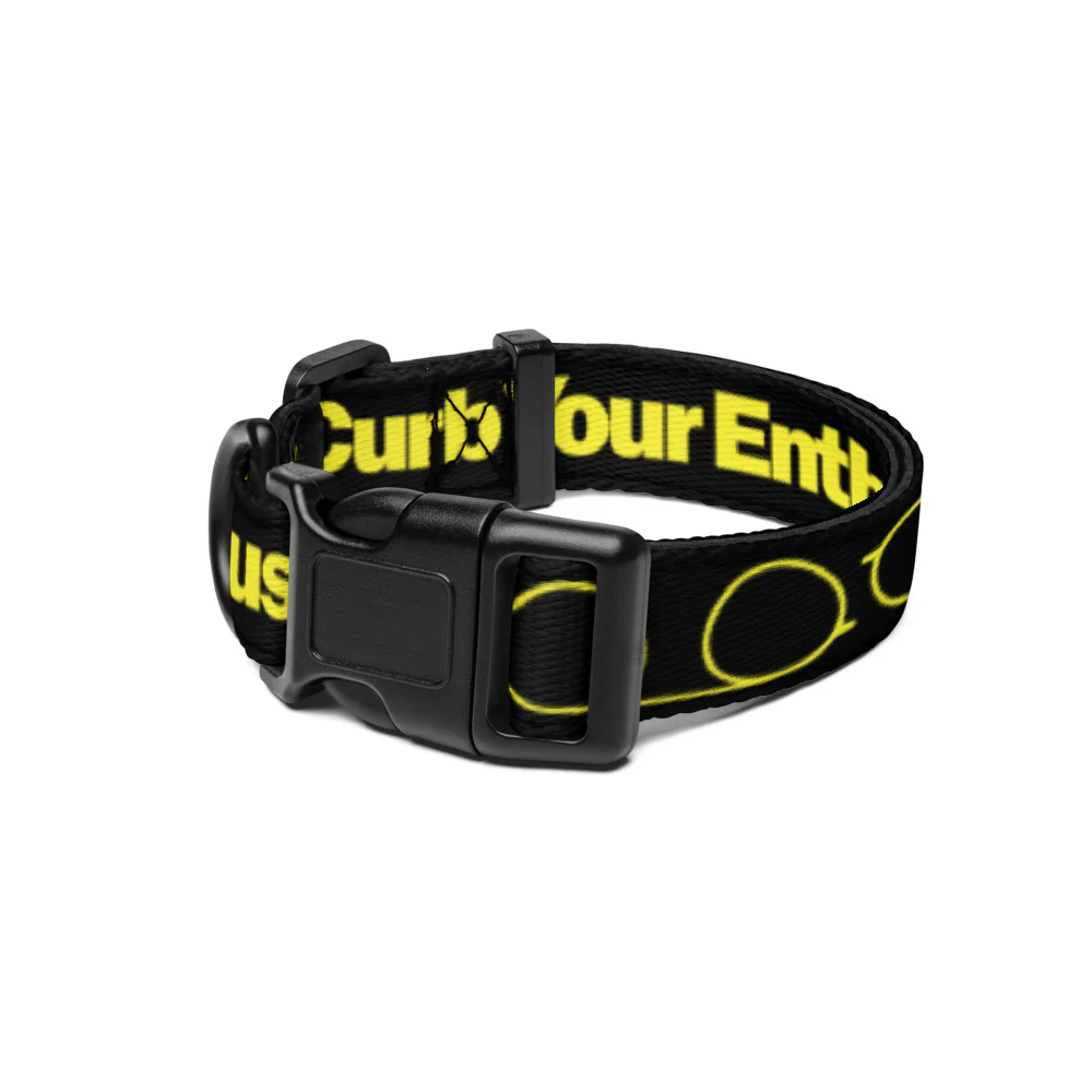 Curb Your Enthusiasm Latte Larry's Pattern Pet Collar