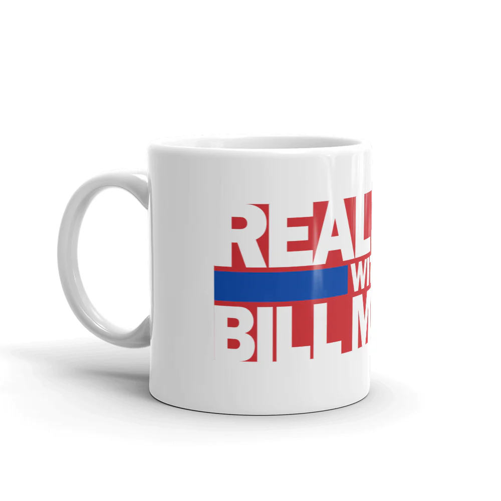 Real Time with Bill Maher Logo White Mug