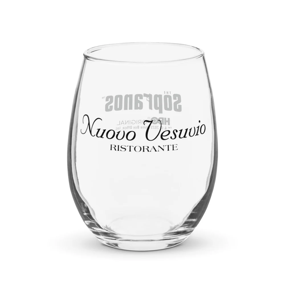The Sopranos Nuovo Vesuvio Stemless Wine Glass