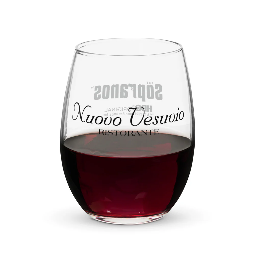 The Sopranos Nuovo Vesuvio Stemless Wine Glass