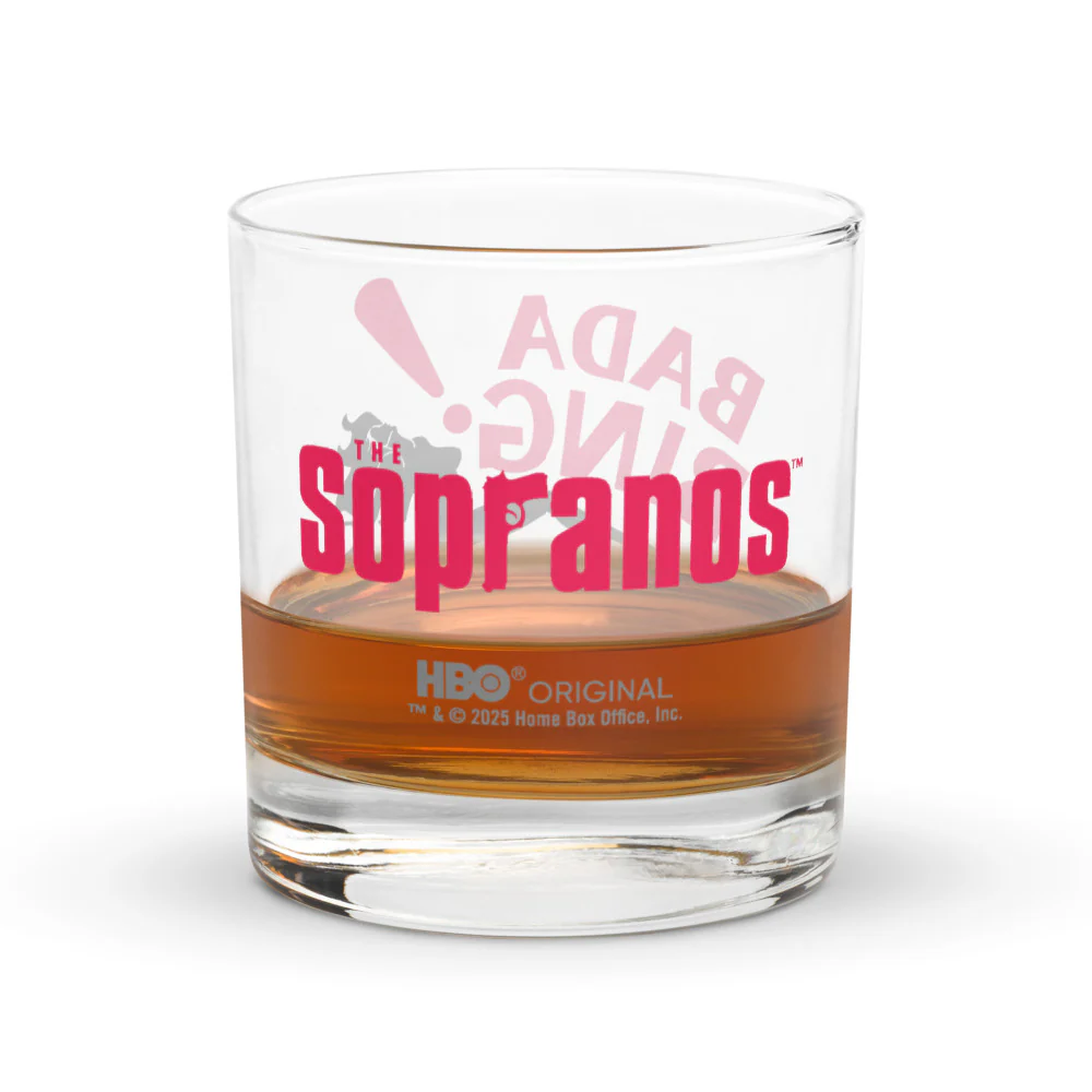 The Sopranos Bada Bing! Rocks Glass