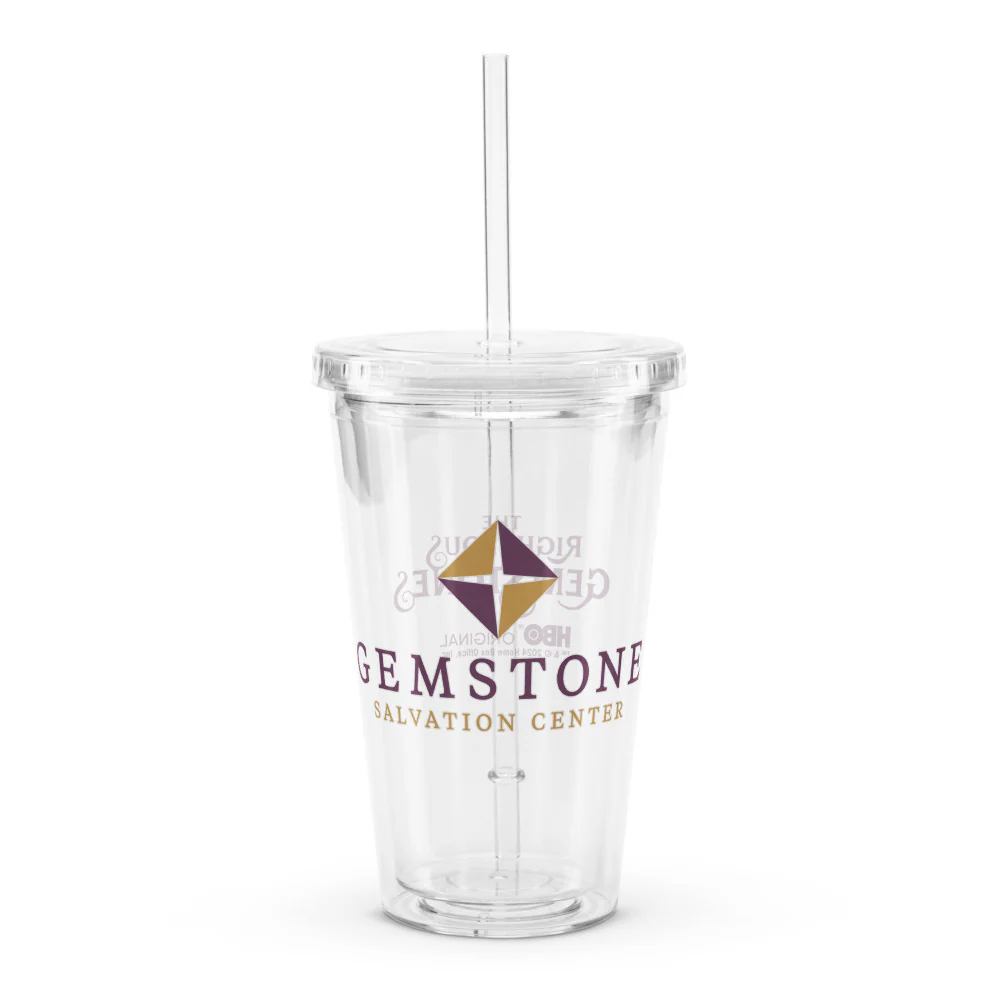 The Righteous Gemstones Salvation Center Clear Tumbler