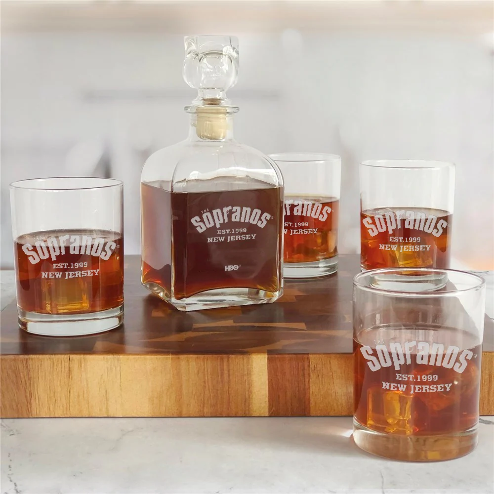 The Sopranos Etched Decanter Set