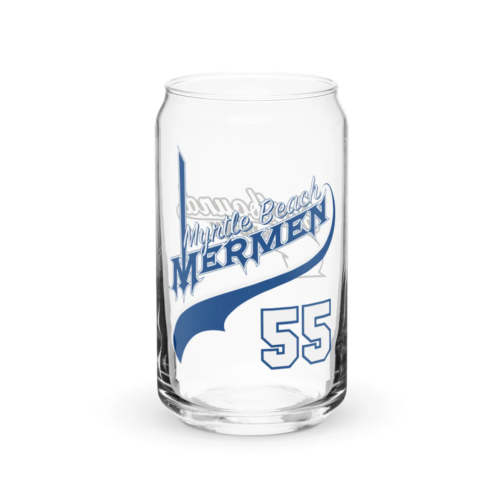 Eastbound & Down Myrtle Beach Mermen 16 oz. Can Shaped Glass