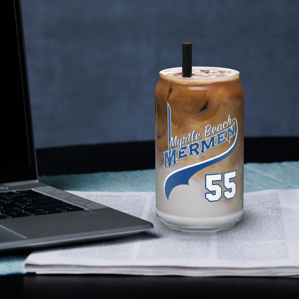 Eastbound & Down Myrtle Beach Mermen 16 oz. Can Shaped Glass 4 Eastbound & Down Myrtle Beach Mermen 16 oz. Can Shaped Glass