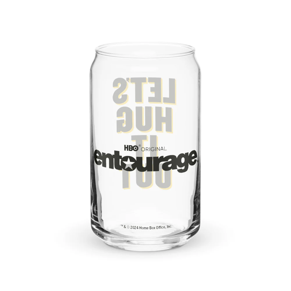 Entourage Let's Hug it Out 16 oz. Can-Shaped Glass