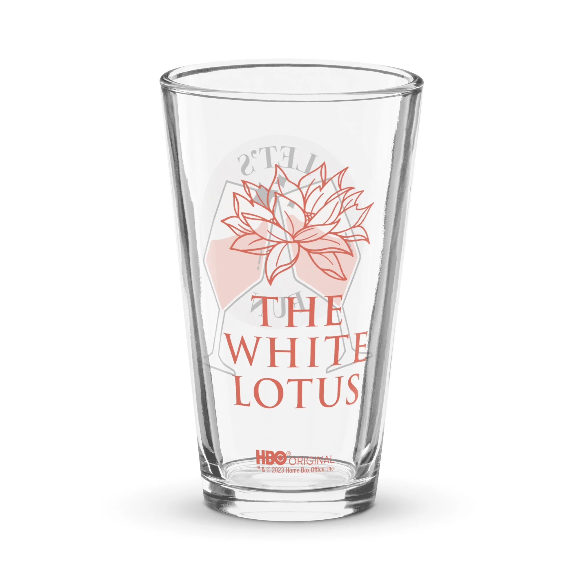 The White Lotus Let's Fun Pint Glass