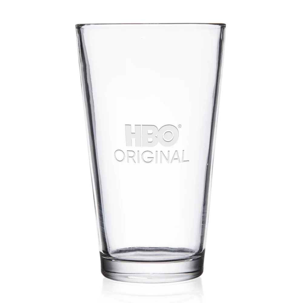 The Rehearsal Logo Engraved Pint Glass