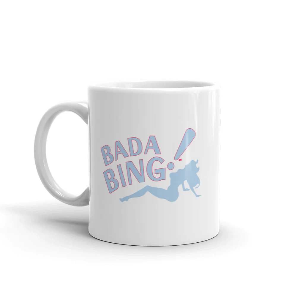 The Sopranos Bada Bing White Mug